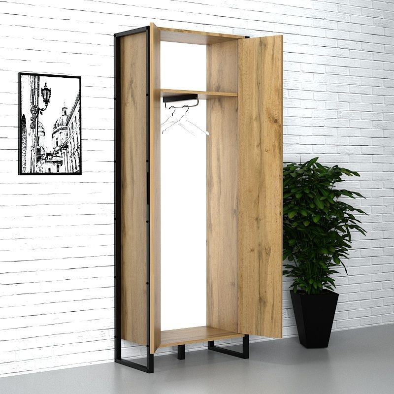 Офисный шкаф ШЛГ-4A 600x400x1900 Дуб аппалачи GAMMA-SHLG4A-1 Altek mebli