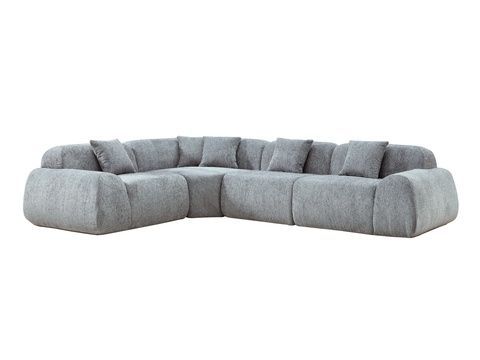 Безкаркасний модульний диван Дакота перлинний сірий Dakota-sofa-pearl-gray Altek mebli