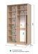 Шафа-купе E-Line ЕШК 2.1 Білий 600x1500x2400 21246015 фото 3 Altek mebli
