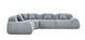 Безкаркасный модульный диван Дакота жемчужный серый Dakota-sofa-pearl-gray фото 2 Altek mebli